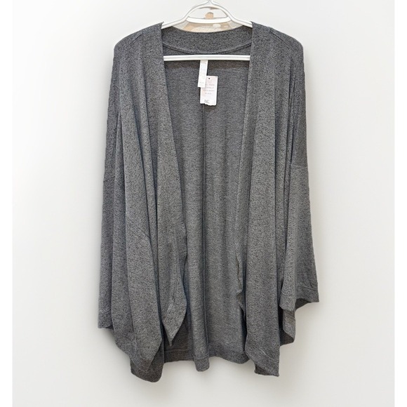Cacique Other - Lane Bryant Cacique SLEEP Gray Cardigan 26/28 Lounge Kimono Comfort‎ Cozy Soft